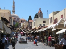 Einkaufstraßen in Rhodes